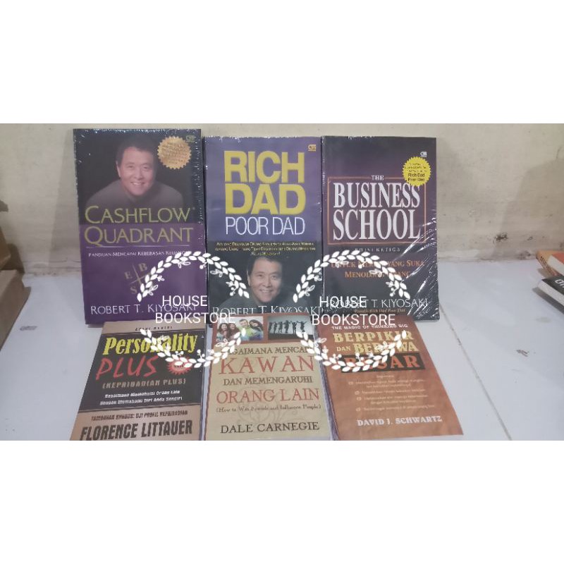 1 PAKET 6 BUKU MOTIVASI BEST SELLER KERTAS BOOKPAPER