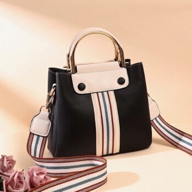 Slingbags stripe eyes tas selempang wanita slingbags wanita slingbags strip millona tas kulit