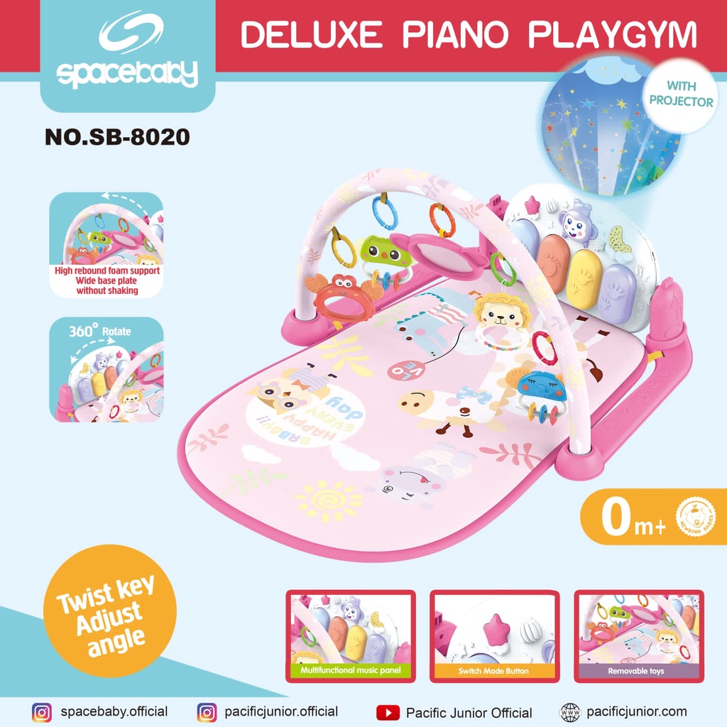 SPACEBABY SB 8013/SB 8017/SB 8018/SB 8020 PIANO PLAYGYM Matras Mainan