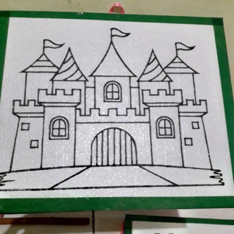 

styrofoam lukis anak istana