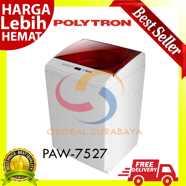 MESIN CUCI POLYTRON 1 TABUNG 7,5KG PAW-7527 R