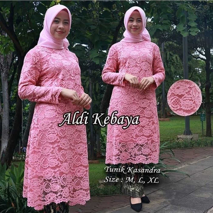 set kebaya brukat kasandra new