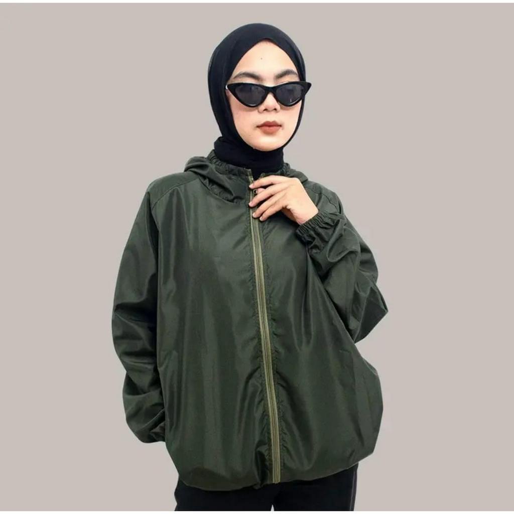 TERMURAH Jaket Parasut Olahraga, Sauna Suit, Jogging, Lari, Bersepeda, Despo, Gym Fitnes, Senam, Pria/Wanita