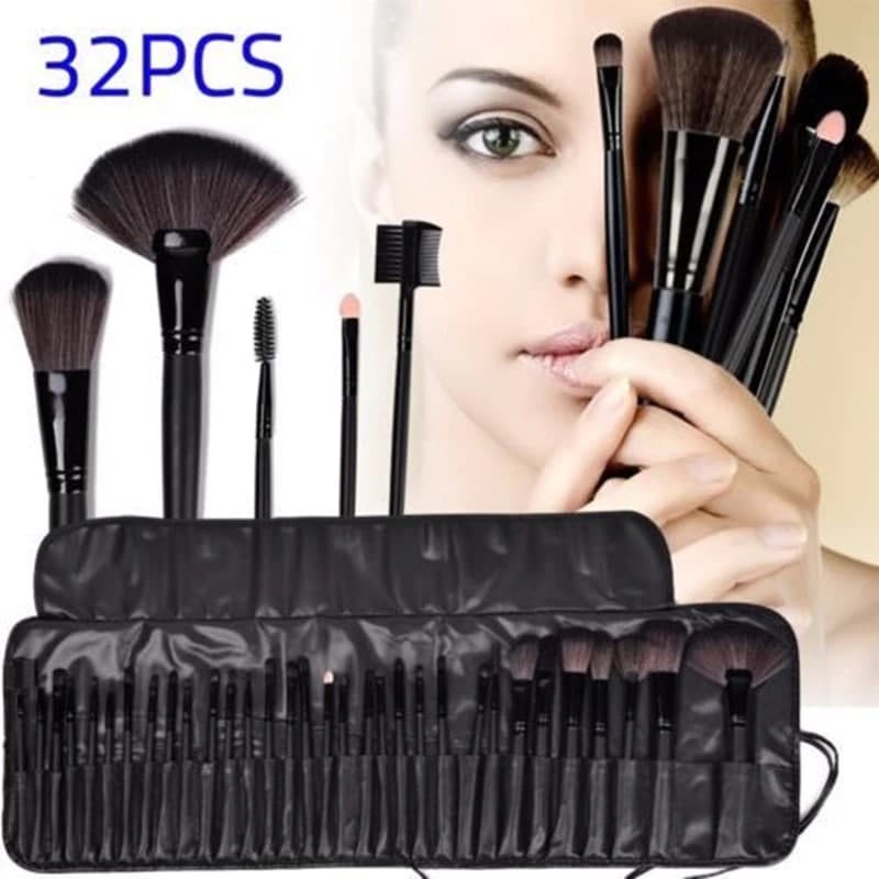 Brush Kuas Alat Make Up Set Dengan Pouch