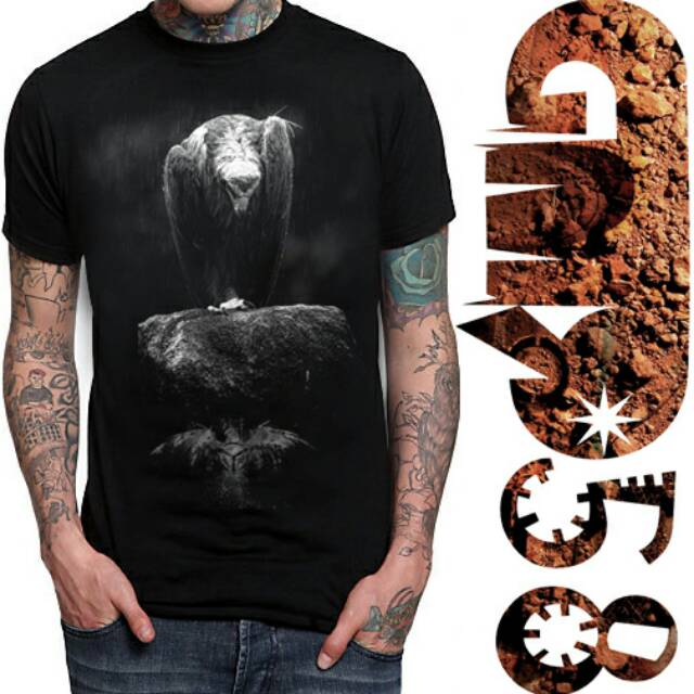 KAOS 3D EAGLE BW burung elang