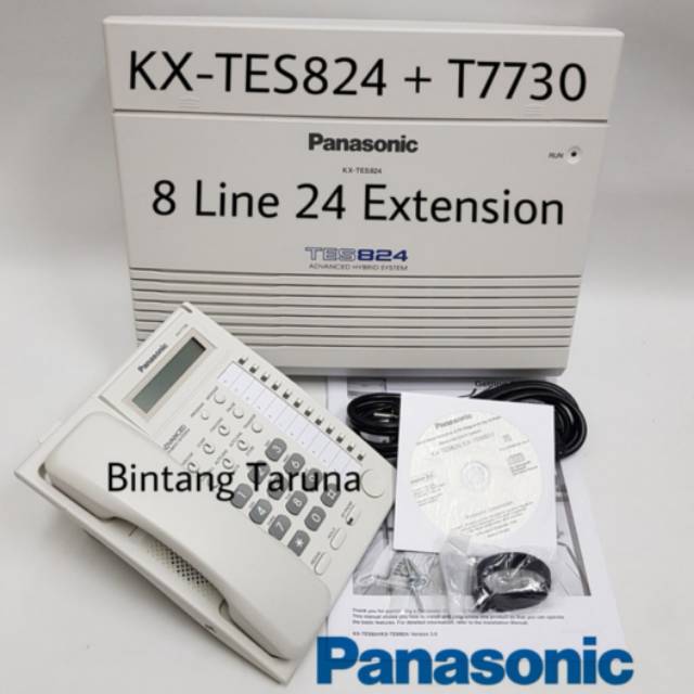 Pabx Panasonic TES824 + 1x KX-T7730 (Full Kap 8 Line 24 extension)