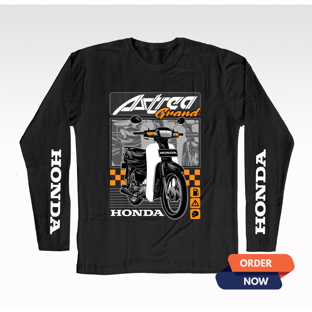 KAOS HONDA ASTREA GRAND KAOS BAJU LENGAN PANJANG PRIA WANITA