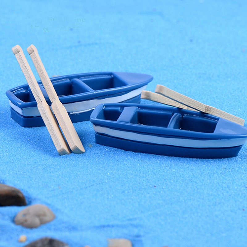 1 Set Miniatur Perahu Untuk Dekorasi Taman