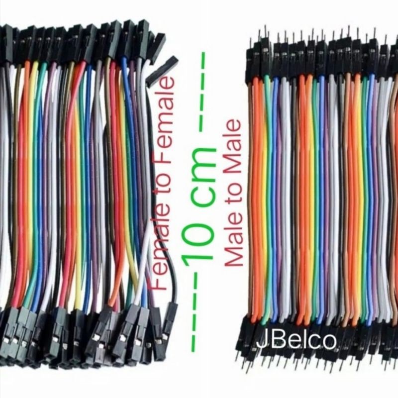 Eceran 1 helai kabel jumper rainbow 10cm kabel jumper wire arduino