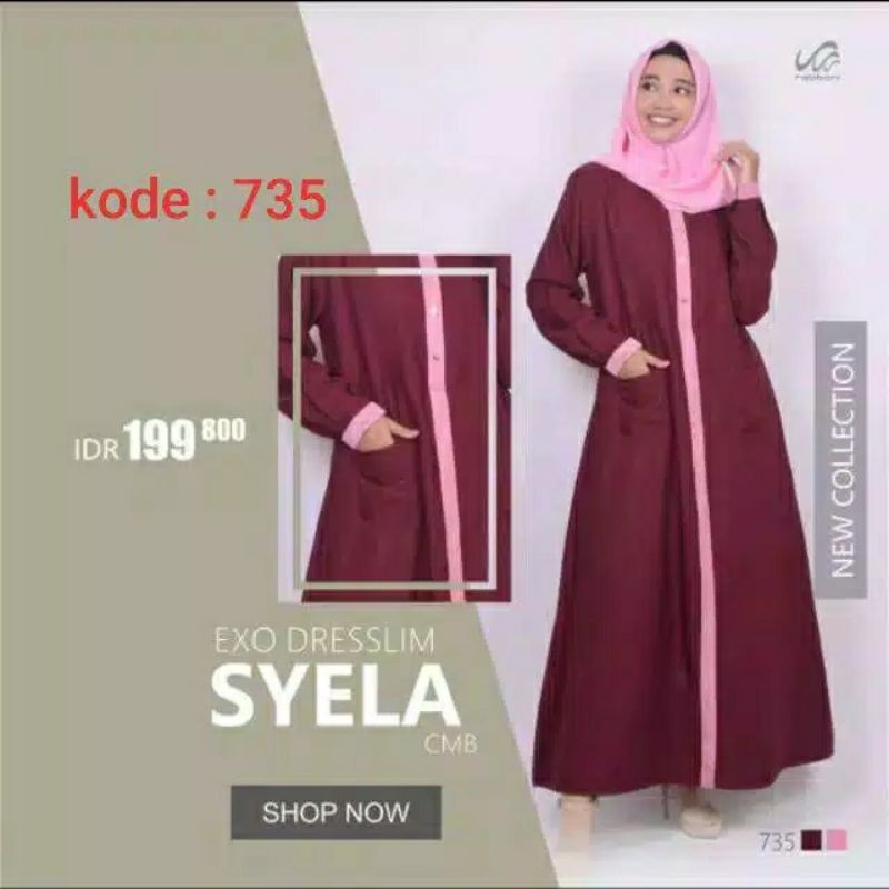 EXO DRESSLIM GAMIS RABBANI SYELA CMB ORI