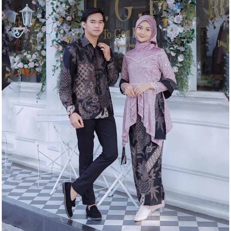 LAVEYA KEBAYA COUPLE BATIK KEBAYA CEWE COWO ARUNIKA SETELAN KEBAYA BAJU SARIMBITAN TUNANGAN BAJU WISUDA TERBARU BAJU TRADISIONAL JAWA COUPLE LEBARAN TERBARU KOPEL COWO CEWE