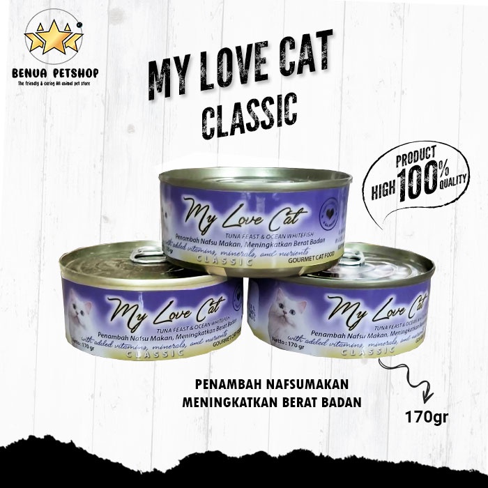 Makanan basah ringan murah untuk Kucing My Love cat 170gr All Varian