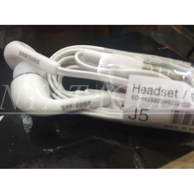 NEW HEADSET SAMSUNG KARET ORIGINAL 100% ORI MIC KARET/BASS/HS330/S5/S4 - PUTIH MILENIA