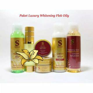 ORIGINAL Shineskin Paket Luxury Whitening Serum Flek Oily/shineskin flek glo/shineskin paket flek/sh