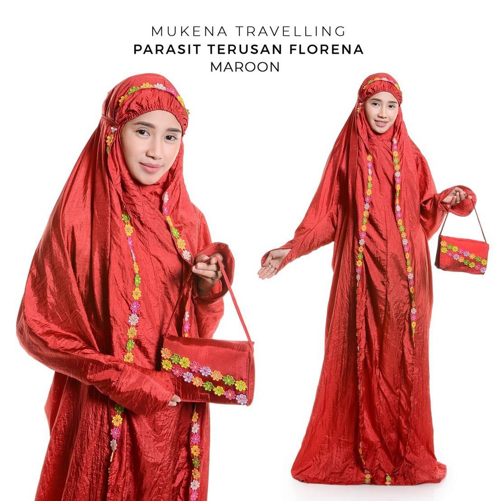 Mukena Dewasa Traveling Parasit Terusan Florena