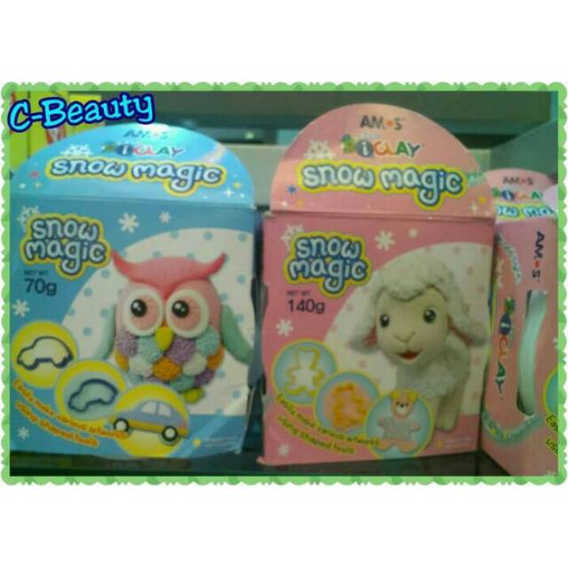 Amos I Clay Snow Magic 70gr - IClay, I-Clay, Mainan Anak, Murah