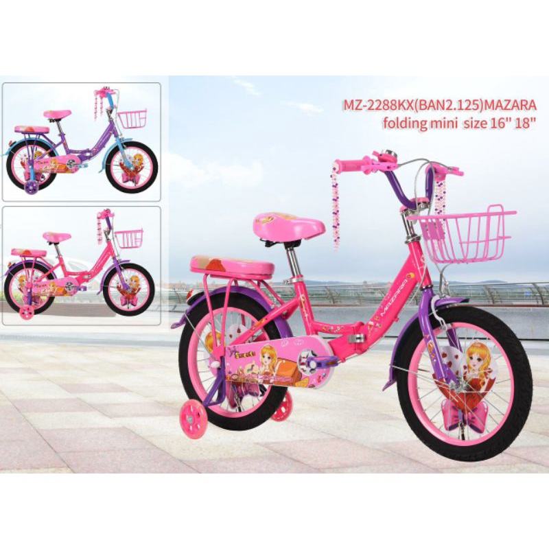Sepeda Mini 18 inch Merk Mazara MZ-2288 KX (Lipat)