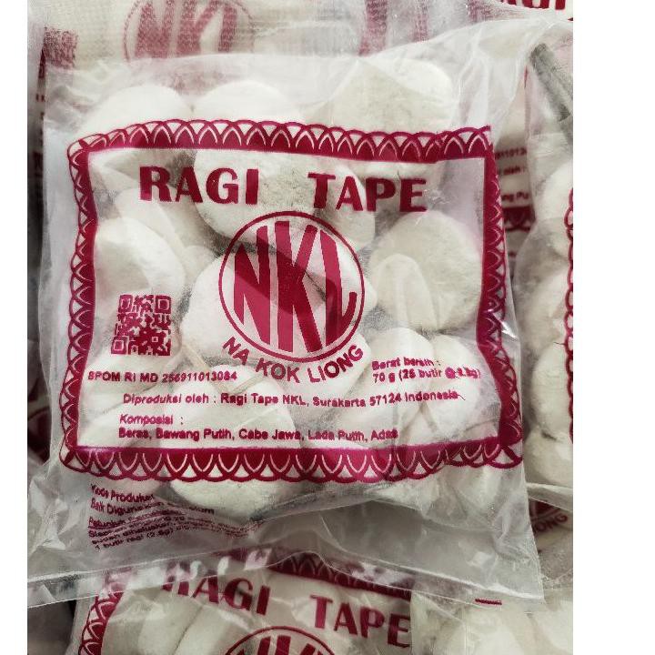 

SHOPEE MALL Ragi Tape NKL 70 gr ( isi 25 butir)