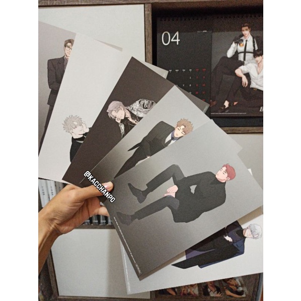 Illustration Card 2022 Lezhin Calendar Manhwa Love or Hate Joowon Legs Won't Walk Fate No Mistakes F