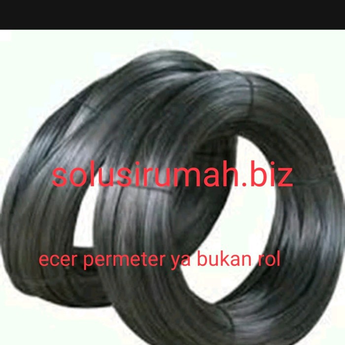 bendrat kawat 1m bagus lemas hitam besi 1meter ecer 1 meter 1 m perm