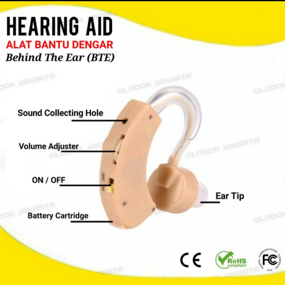 Alat Bantu Dengar Hearing Aid Cyber Sonic Tipe BTE (Behind The Ear)