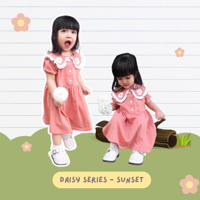 [TERLARIS] DAISY DRESS | BAJU ANAK PEREMPUAN DRESS ANAK LUCU MURAH 1-5 TAHUN