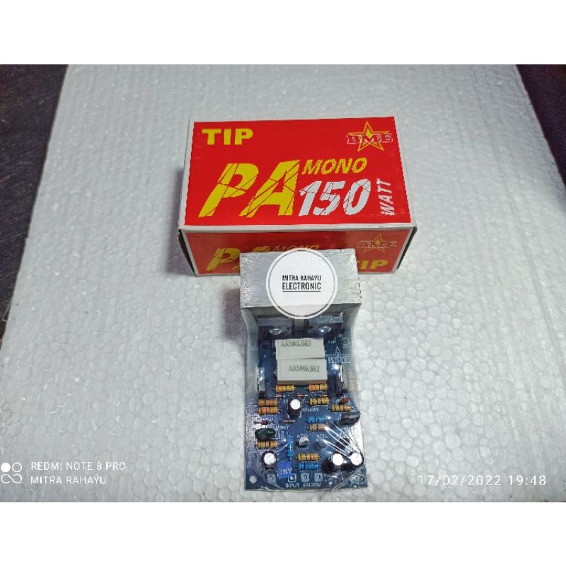 Jual Kit Power Amplifier OCL 150 Watt Mono Plus TR Final dan Pendingin