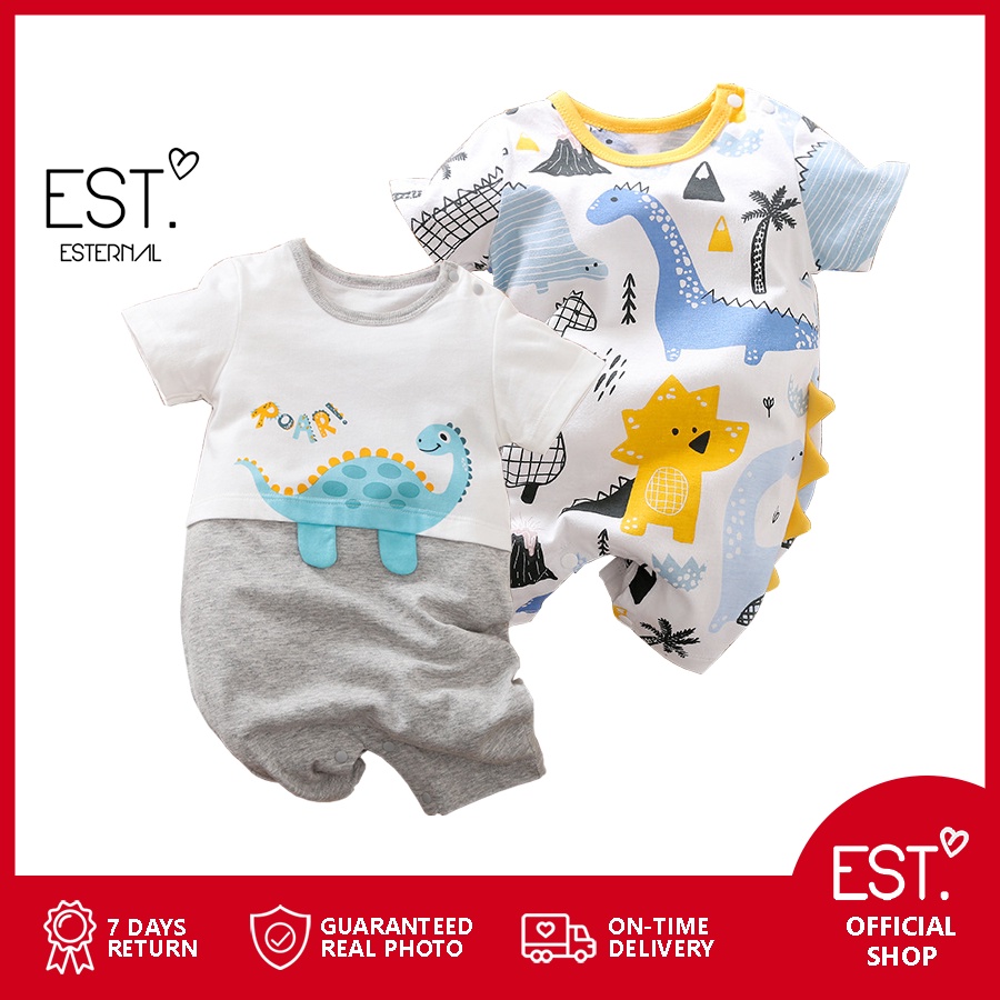 ESTERNAL - Baju Bayi Jumper Bayi Airism Dinosaurus Roar Party Nature