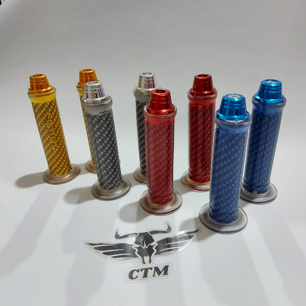 HANDGRIP KARBON GRIP CARBON + JALU STANG CNC BISA UNTUK SEMUA MOTOR