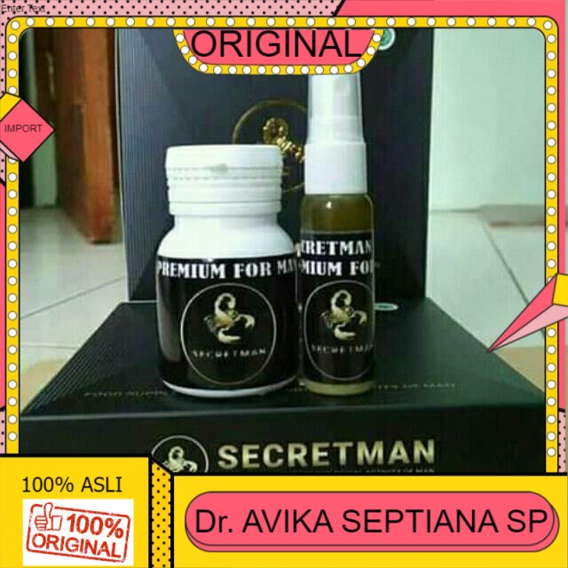 100% ASLI SECRETMAN FOR MAN PAKET SILVER