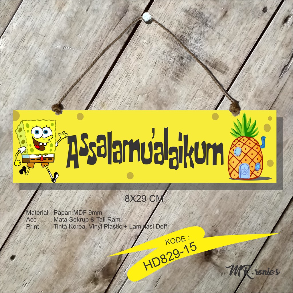 Hiasan Dinding Dekorasi Rumah Pajangan Kamar Karakter Spongebob