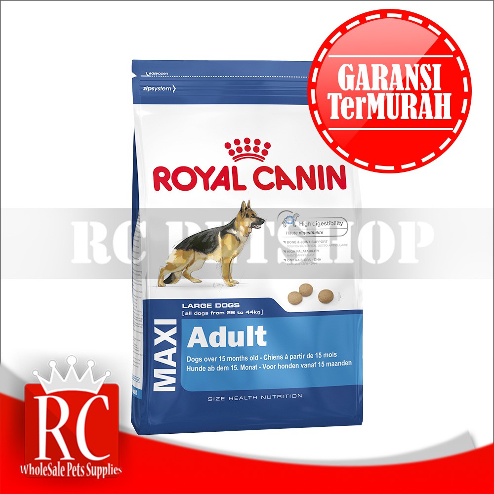 Makanan Anjing Royal Canin Maxi Adult 4 Kg