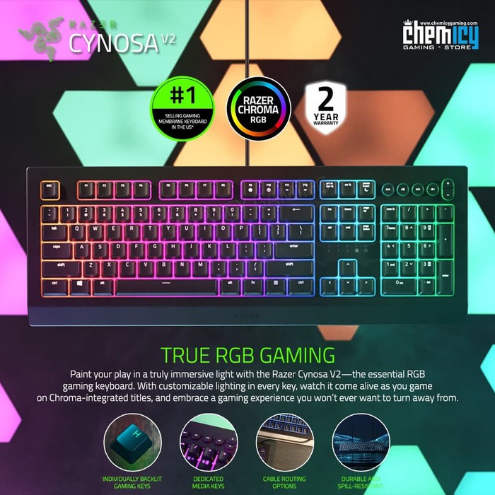 Razer Cynosa V2 Chroma RGB Gaming Keyboard