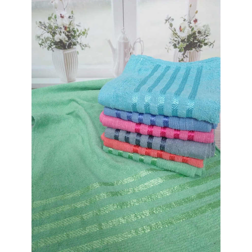 RC Handuk Sport Olahraga Salur Ukuran 35x75 cm Handuk Travel Handuk Muka Handuk Leher