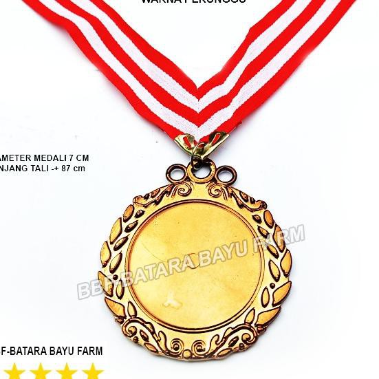 

TGH Medali murah warna gold plus tali (bahan plastik) MMN