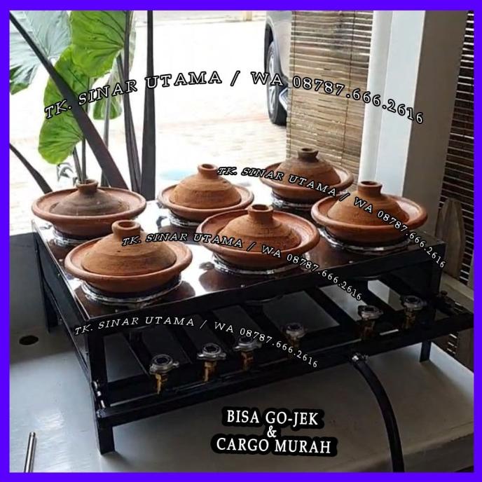Kompor Surabi / Kompor Serabi Gas ( Stainless) - Baru