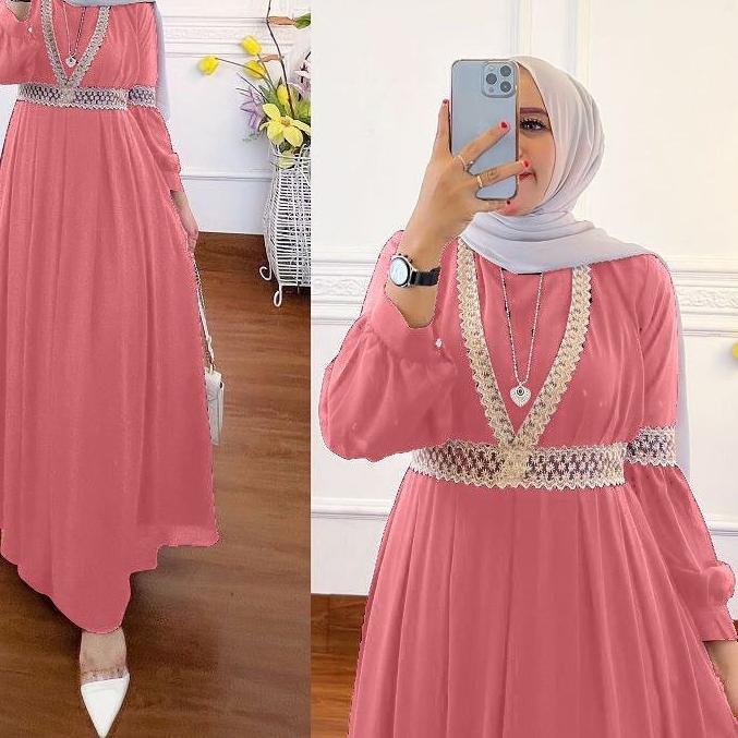 ✅❤Promo hari ini 4.4❦➤ Baju Gamis Muslim Syari Terbaru 2021 2020 Model Baju Pesta Wanita kondangan Kekinian gaun remaja gamis syar'i Lebaran Murah ✔️Terlanjur Murah✔️