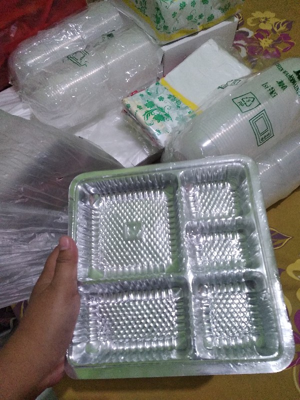Mika Nasi 20x20 Cm - Dalaman Dus Nasi Sekat 5 7 R10k