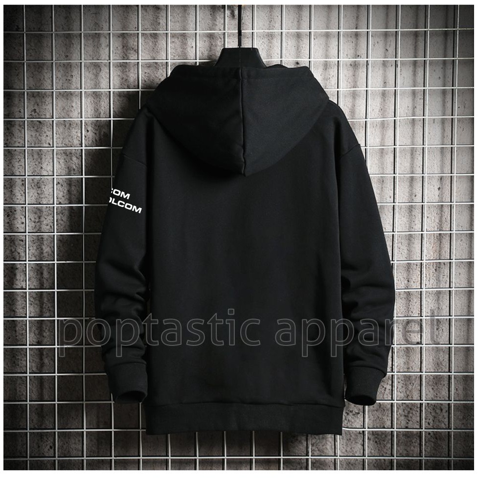 Sweater Hoodie Pria GOOD MORNING Sweter Fleece Pria Bertudung Tangan Panjang