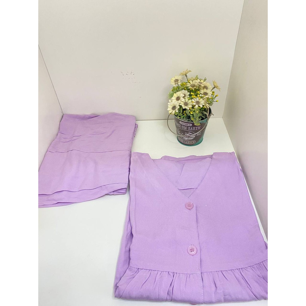 Baju tidur / pajamas / piyama / homewear / sleepwear / busui bumil friendly / setelan wanita / seksi-3