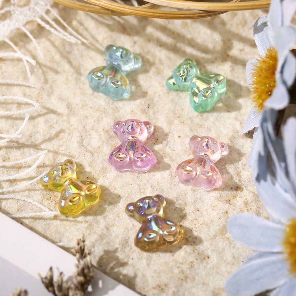 Agustinina Kartun Dekorasi Nail Art Hewan Korea Resin DIY Perhiasan Kuku