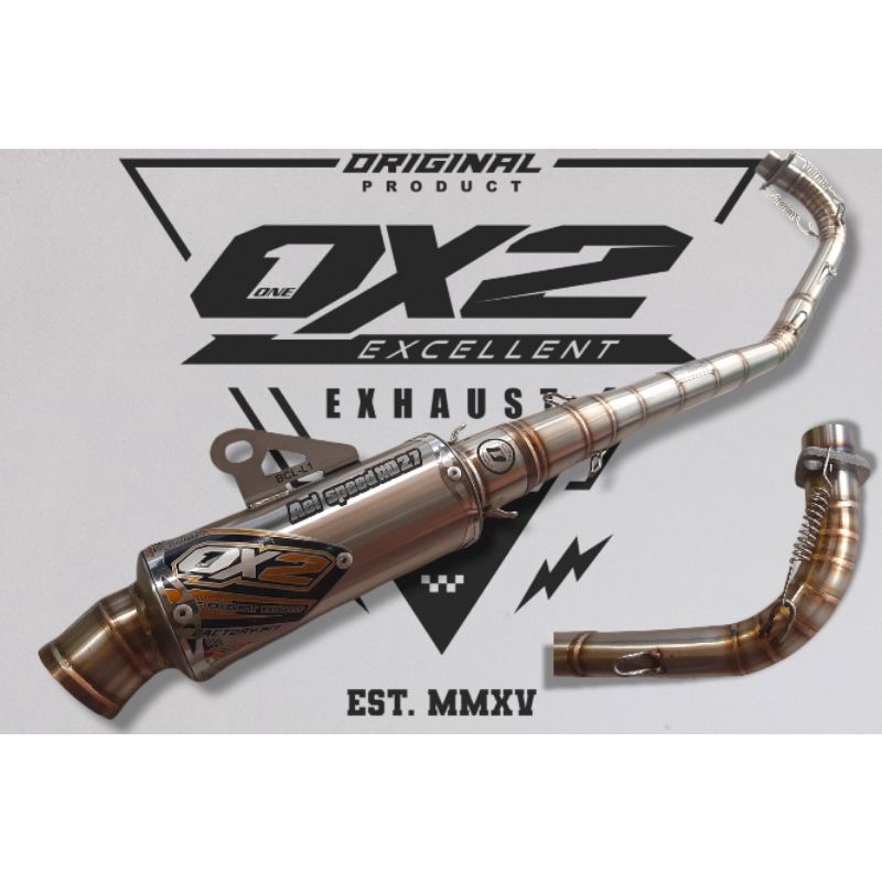 knalpot Roadrace all bebek 5tp atau footstep underbone OX2 Racing
