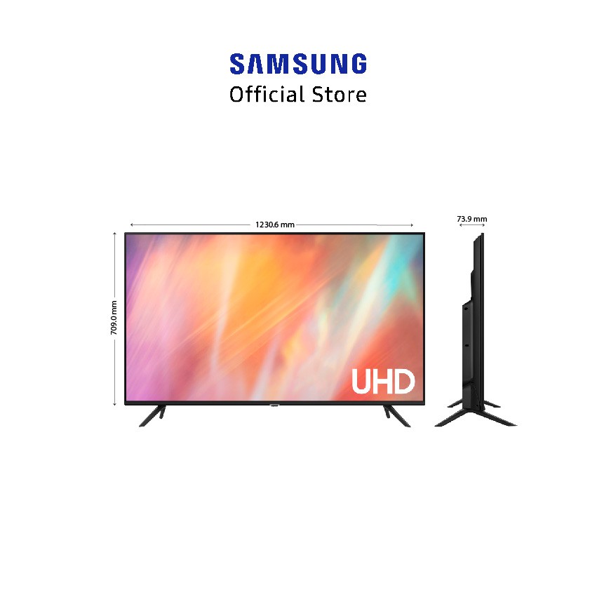 Samsung Smart TV 55 inch UHD 4K AU7002 dengan PurColor - UA55AU7002KXXD-1