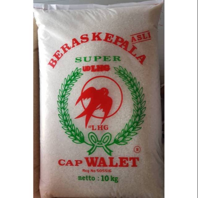 

Beras Cap "WALET" 10 KG. Produksi UD. LANCAR HIDUP GEMILANG