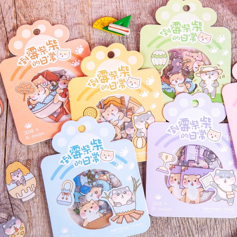 

Woof Woof Best Friends Flake Stickers Set