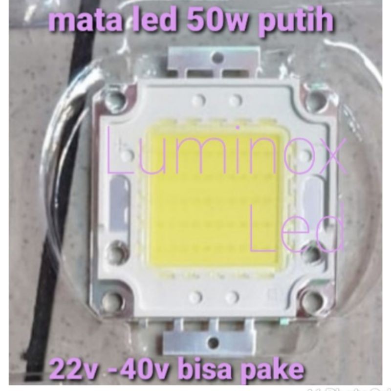 mata led pju cobra 50watt 50 w - chip led cob sorot 50w 50 watt putih