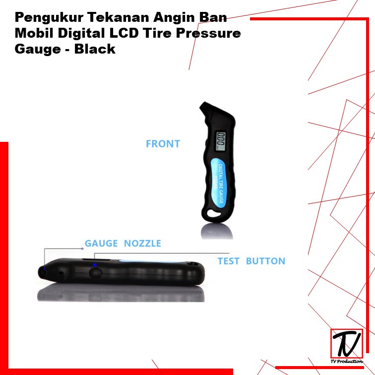 Pengukur Tekanan Angin Ban Mobil Digital LCD Tire Pressure Gauge