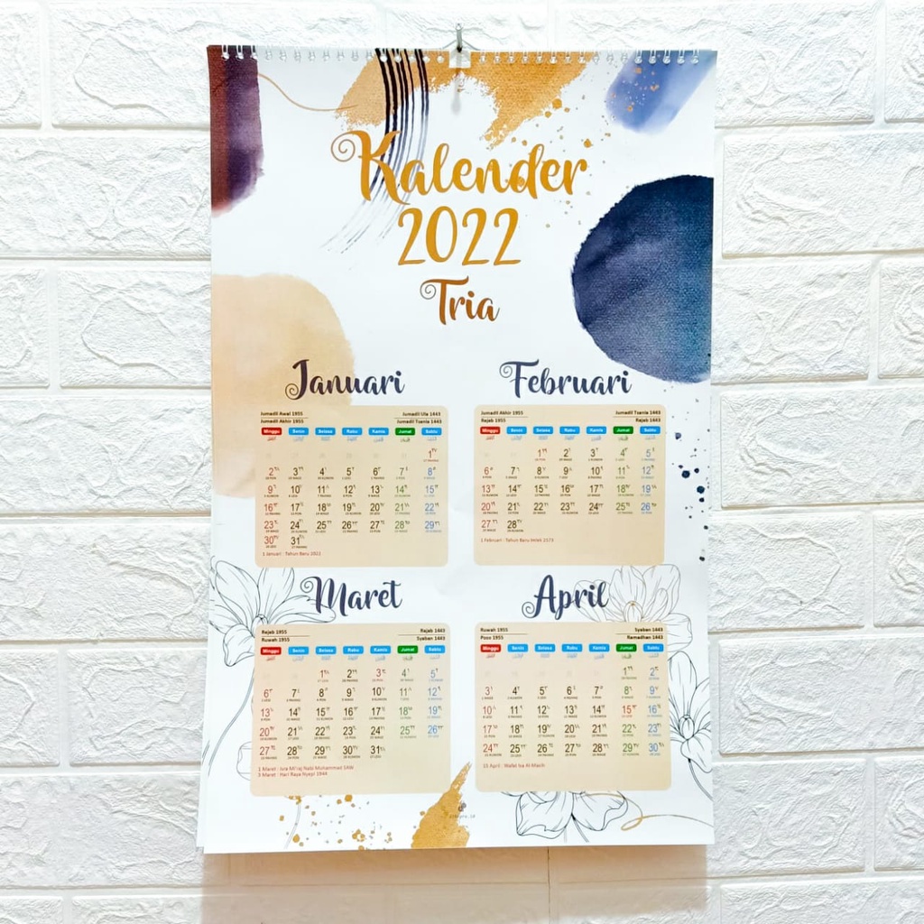 

KALENDER DINDING 2024 4 LEMBAR CUSTOM (Kalender Masehi, Hijriah, Jawa)