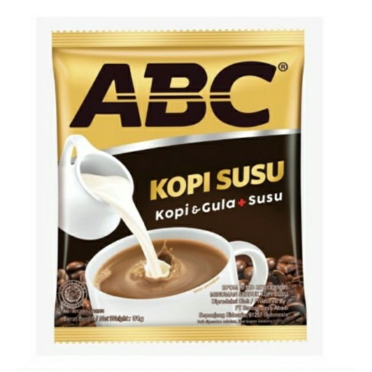 

ABC kopi susu sachet 10 pcs.