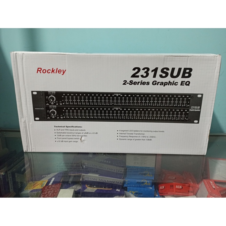 EQUALIZER ROCKLEY 231 SUB 31 BAND STEREO (RUMAH) PROFESIONAL